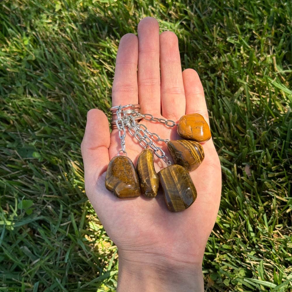Keychain - Tumbled Tiger's Eye