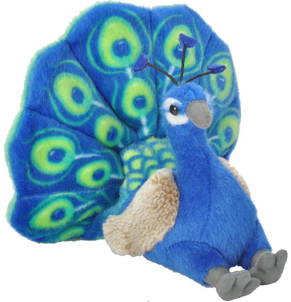 Stuffed Animal Mini Peacock 8"