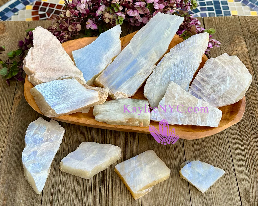Rainbow Moonstone Slab Crystal