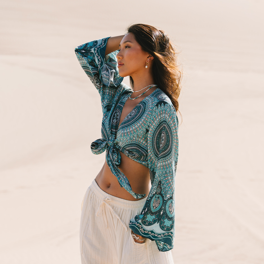 Sayulita Mandala Daydreamer Yoga Wrap Top