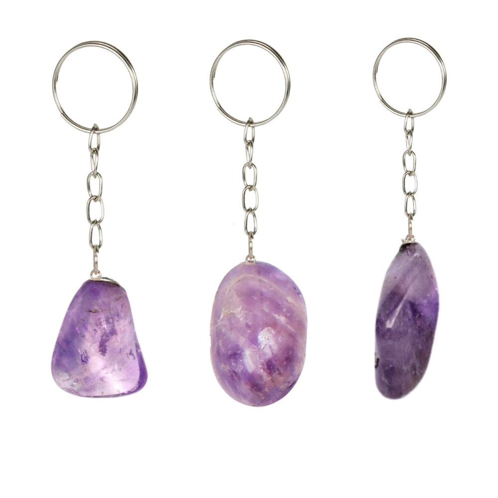 Keychain - Tumbled Amethyst