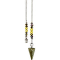 Pyrite Hexagonal Pendulum with Buddha Charm