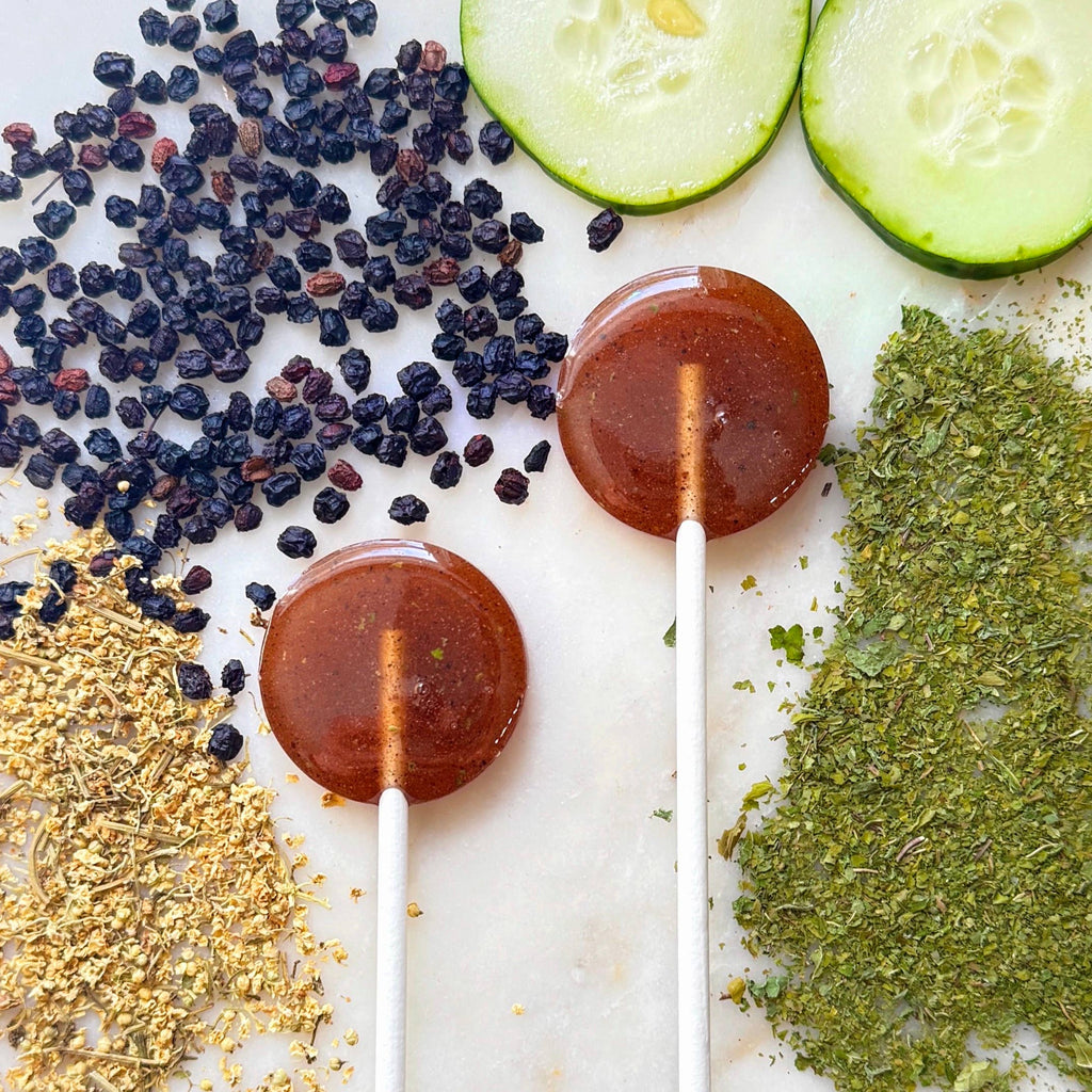 Virgo Moon Lollipops - Elderflower Cucumber Mint
