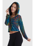 Tie-Dye Cropped Hoodie (TH-1295)