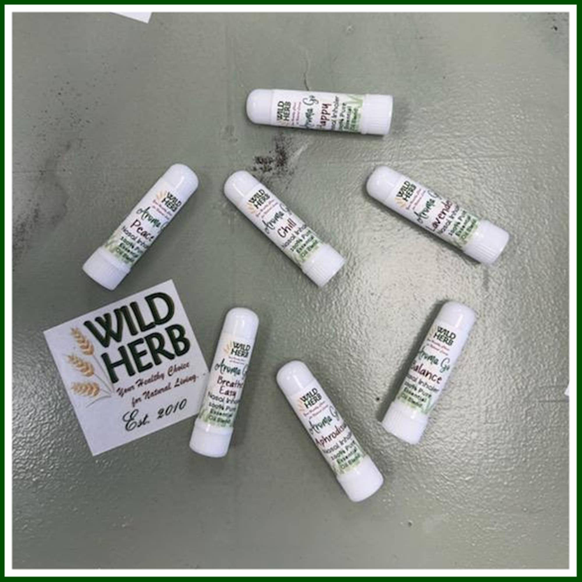 Nasal Inhalers: Aromatherapy Pure Essential Oils Undiluted