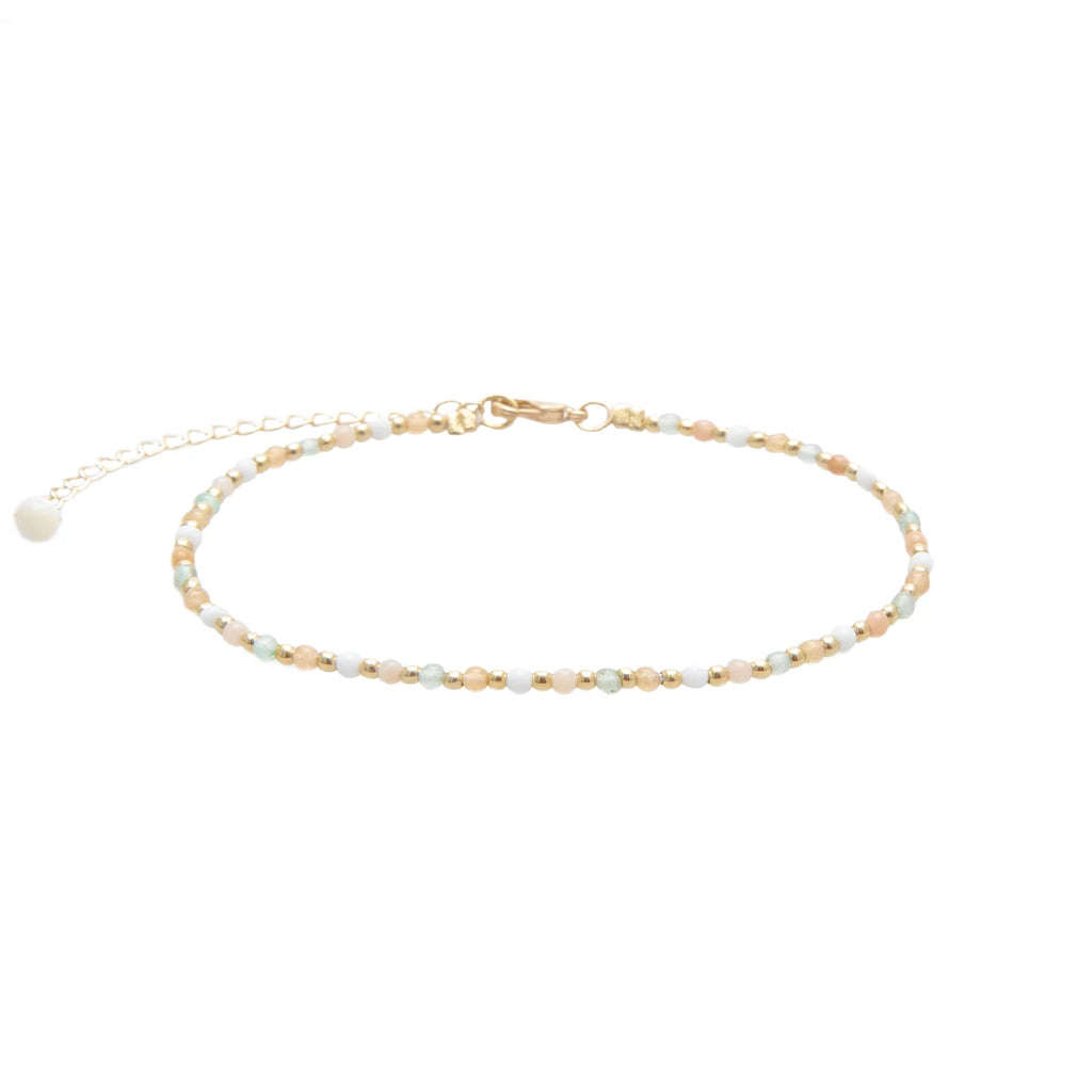 Goddess Crystal Healing Bracelet- Good Fortune + Growth