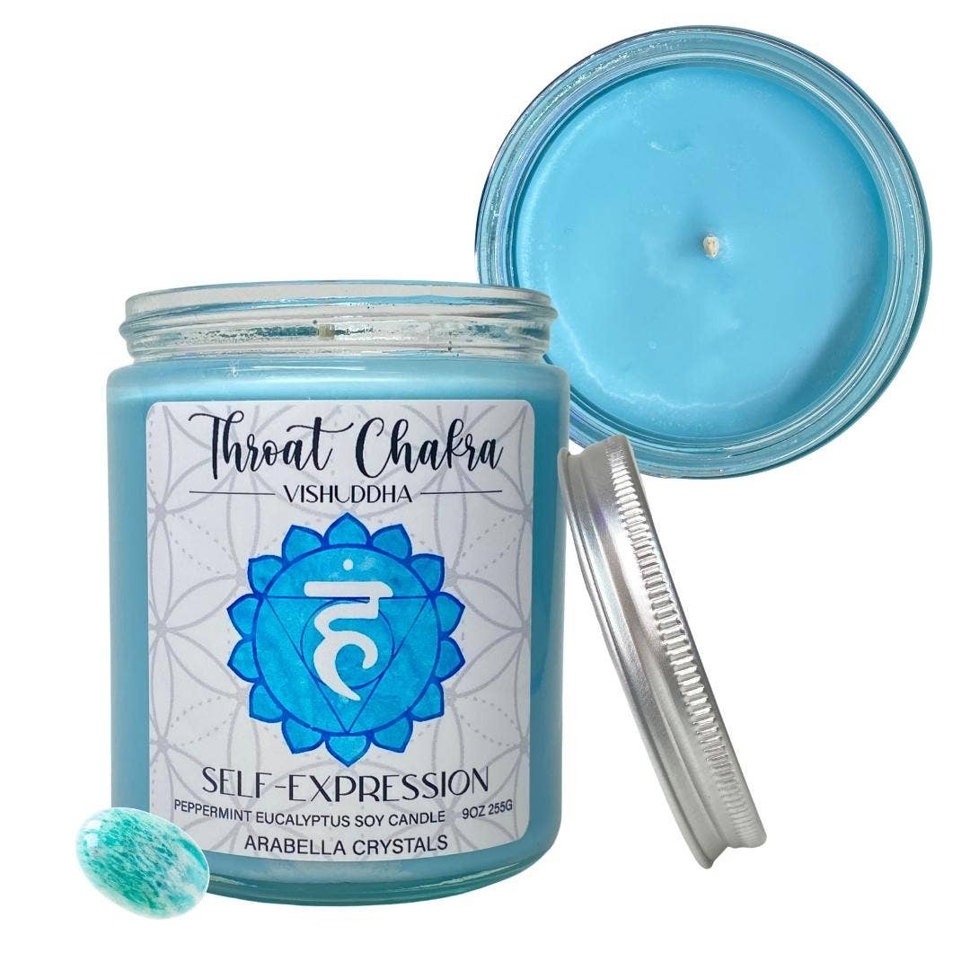 Throat Chakra Candle Blue Self Expression
