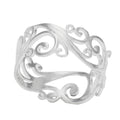 Curls & Swirls Sterling Silver Band Ring