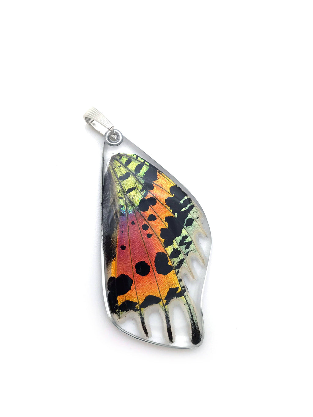 Butterfly Pendant: Sunset Moth Bottom Wing