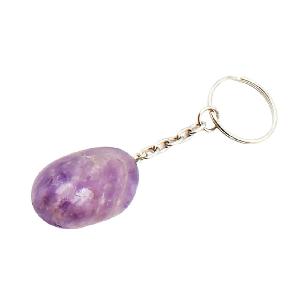 Keychain - Tumbled Amethyst