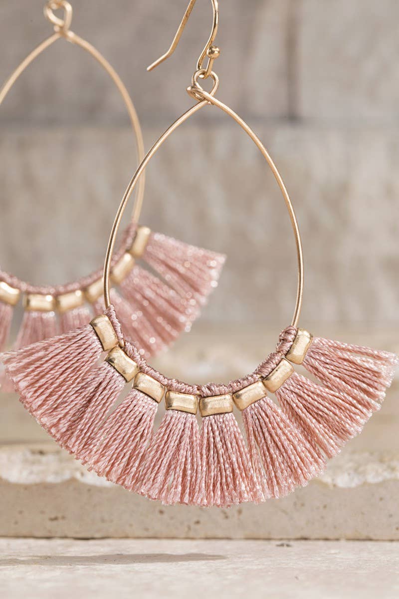 Boho Tassel Lightweight Teardrop Earrings