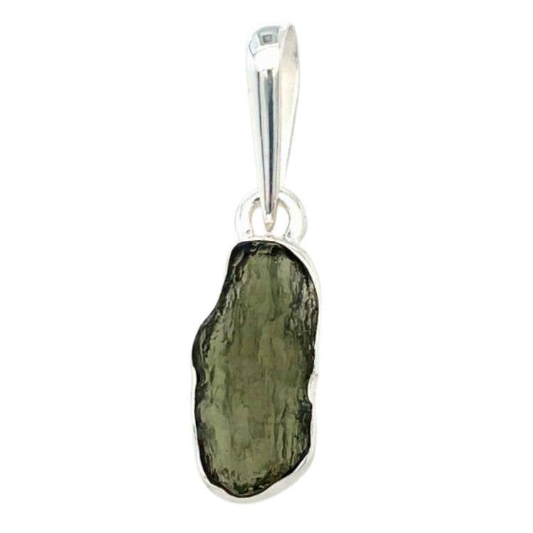 Moldavite Celestial Sterling Pendant
