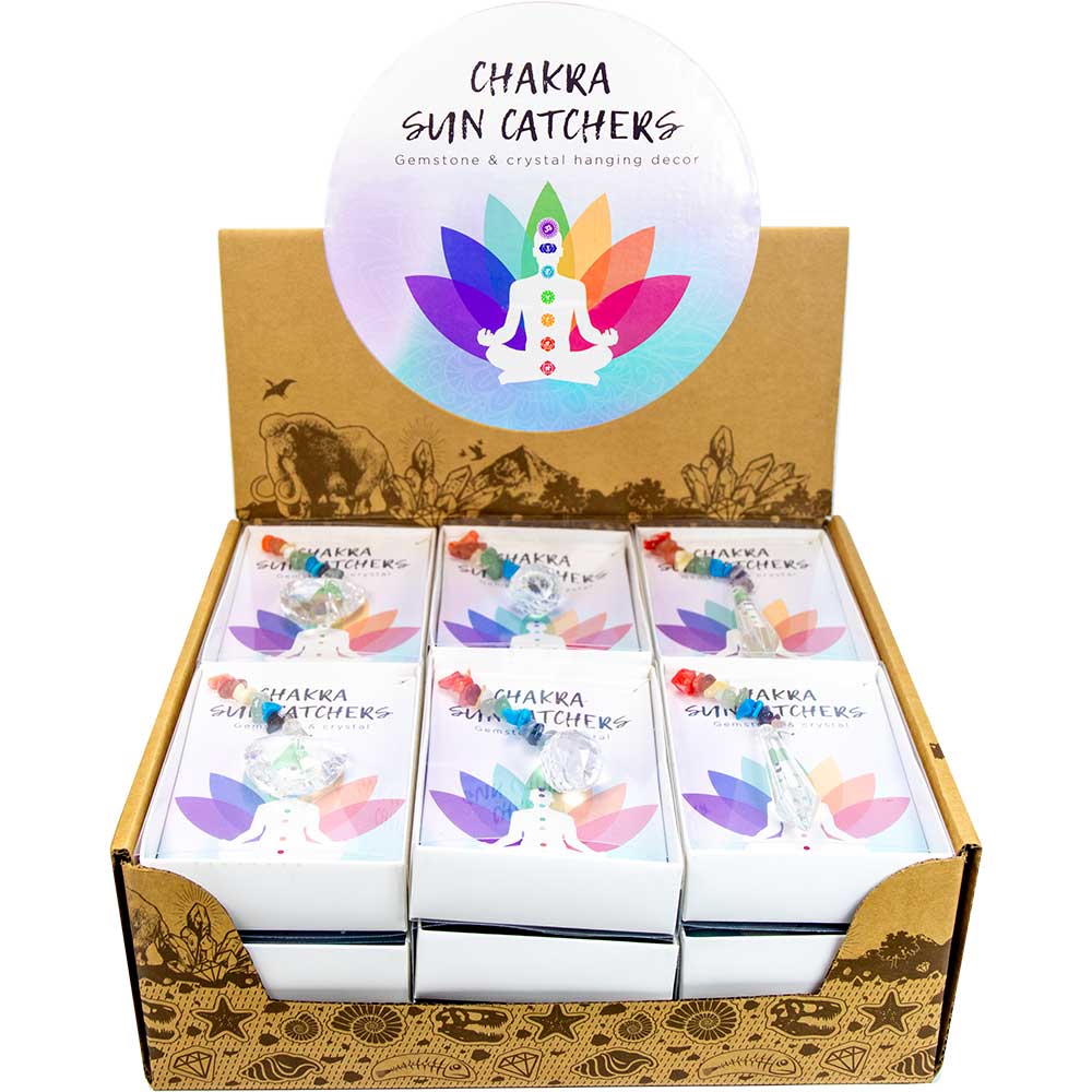 Gemstone Chakra Crystal Suncatcher Prism