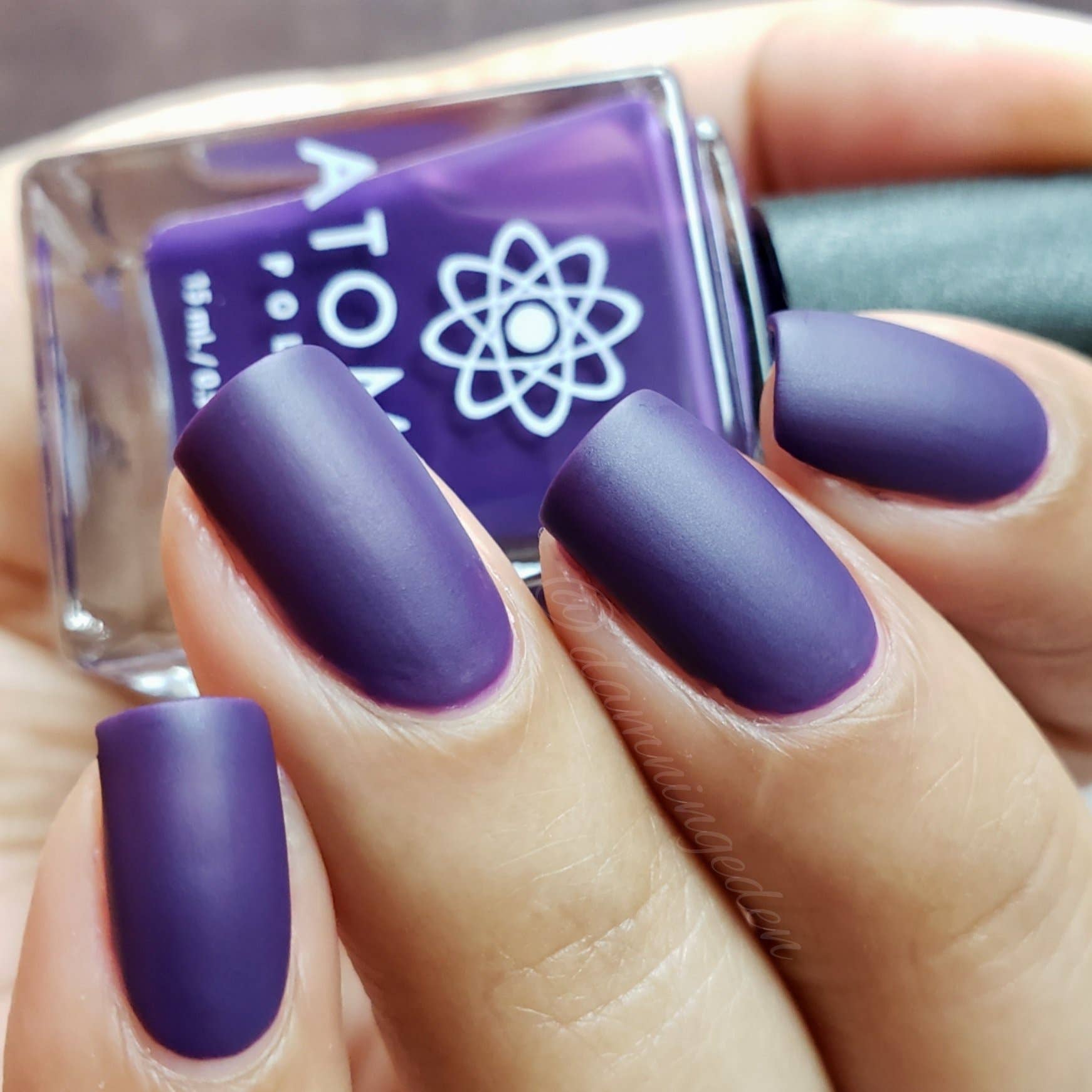 Iodine (I) Matte Purple Nail Polish