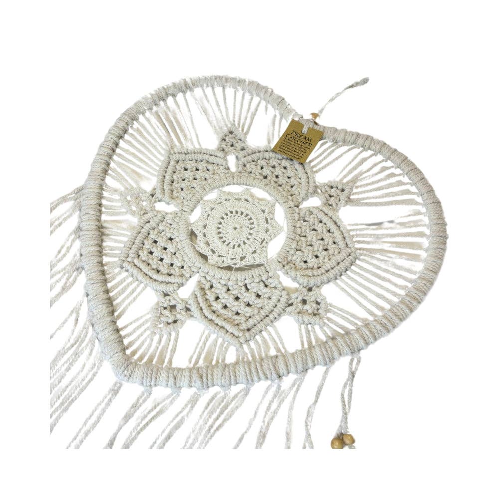 Dreamcatcher: Large Crochet Heart