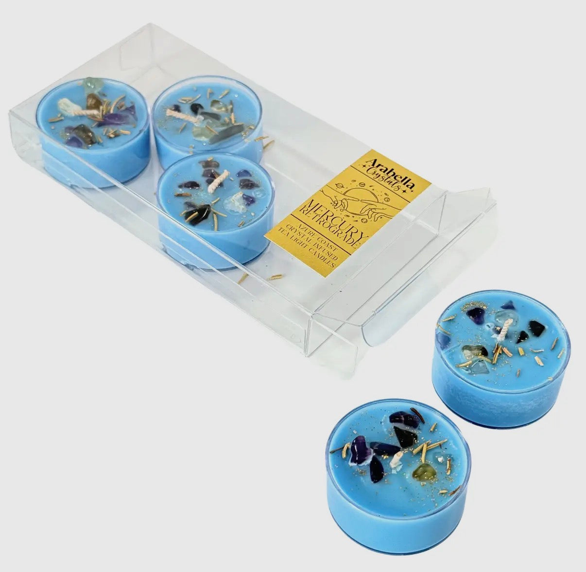 Mercury Retrograde Ritual Tea Light Candles