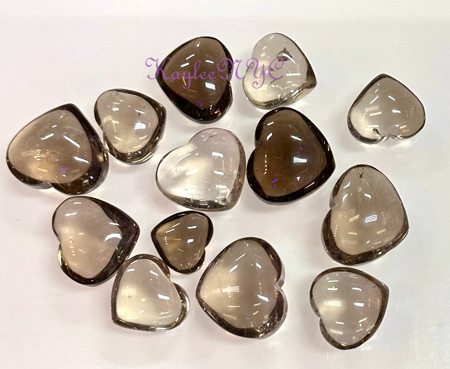 Smoky Heart Crystal Heart Healing Energy