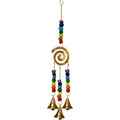 Hanging Bells Rainbow Chakra Spiral