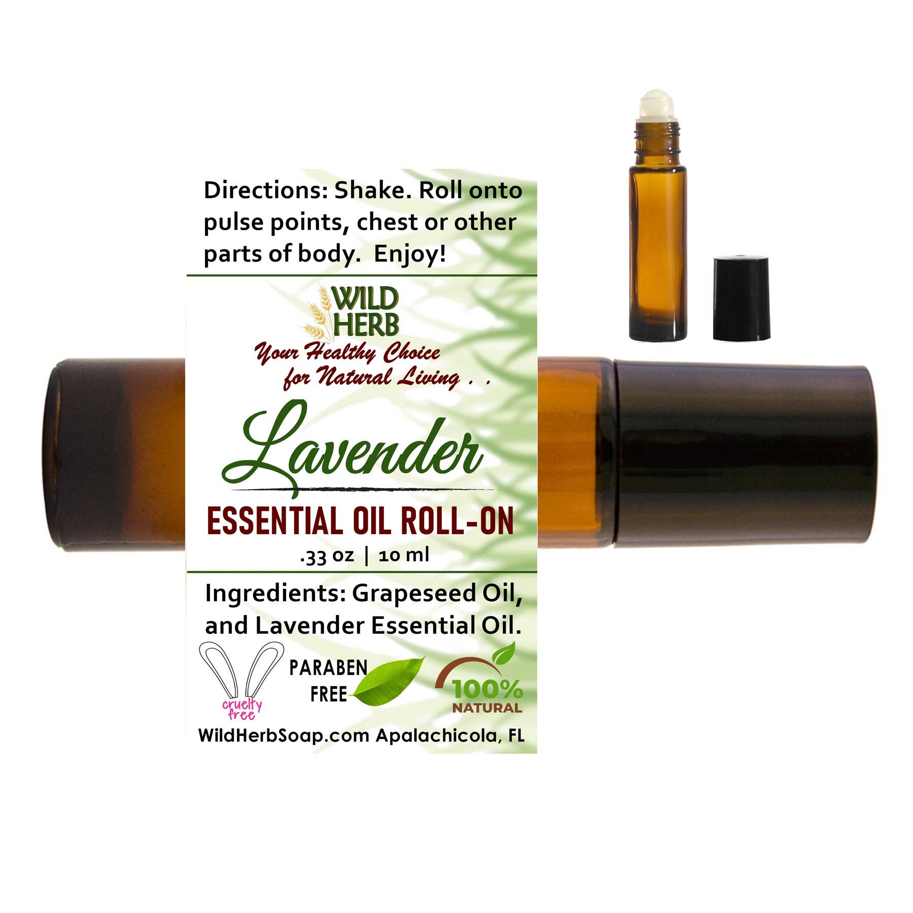 Roller Ball: Lavender Essential Oil Bottle Aromatherapy