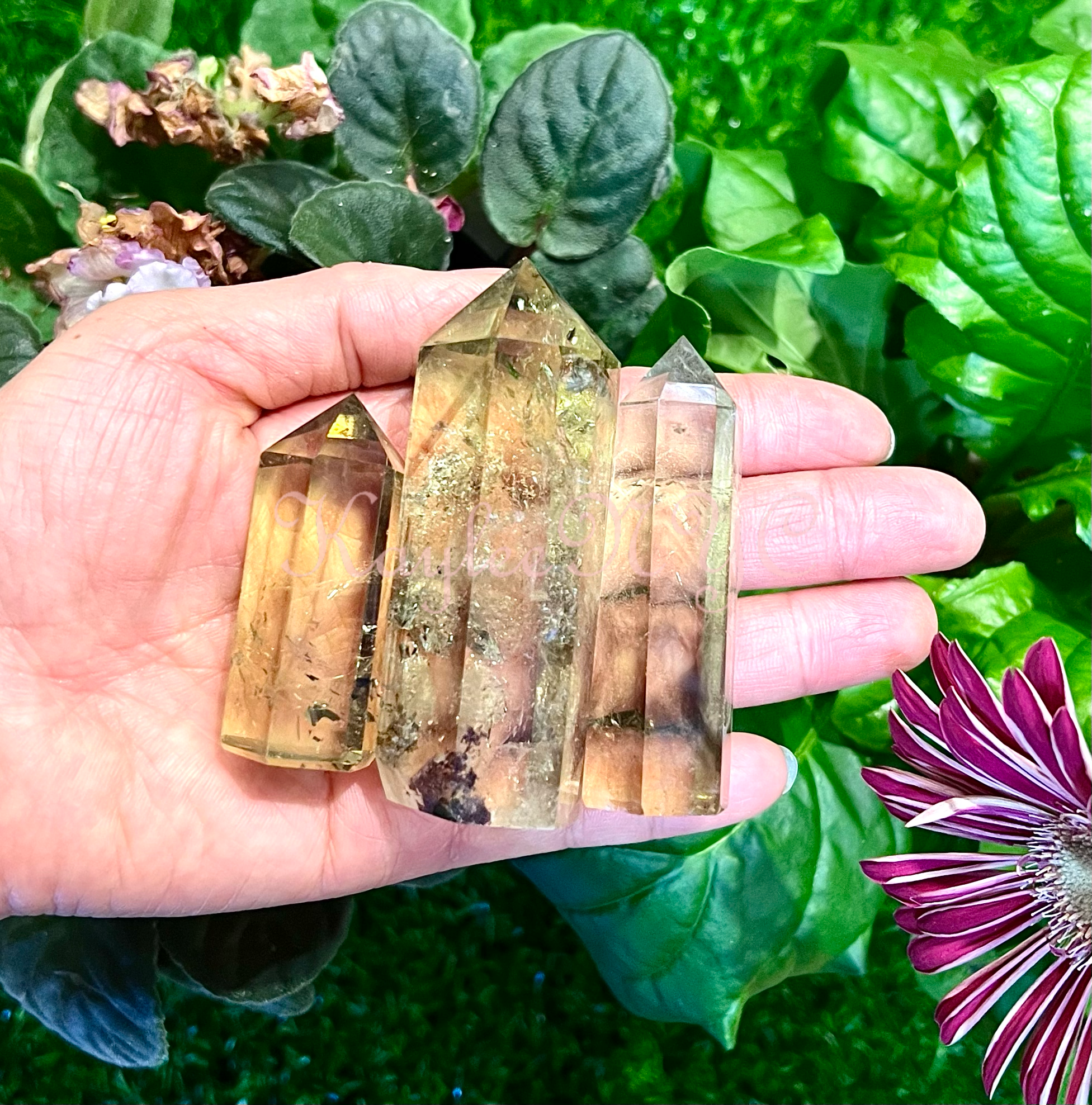 Citrine Obelisk Tower Point Crystal Energy Healing
