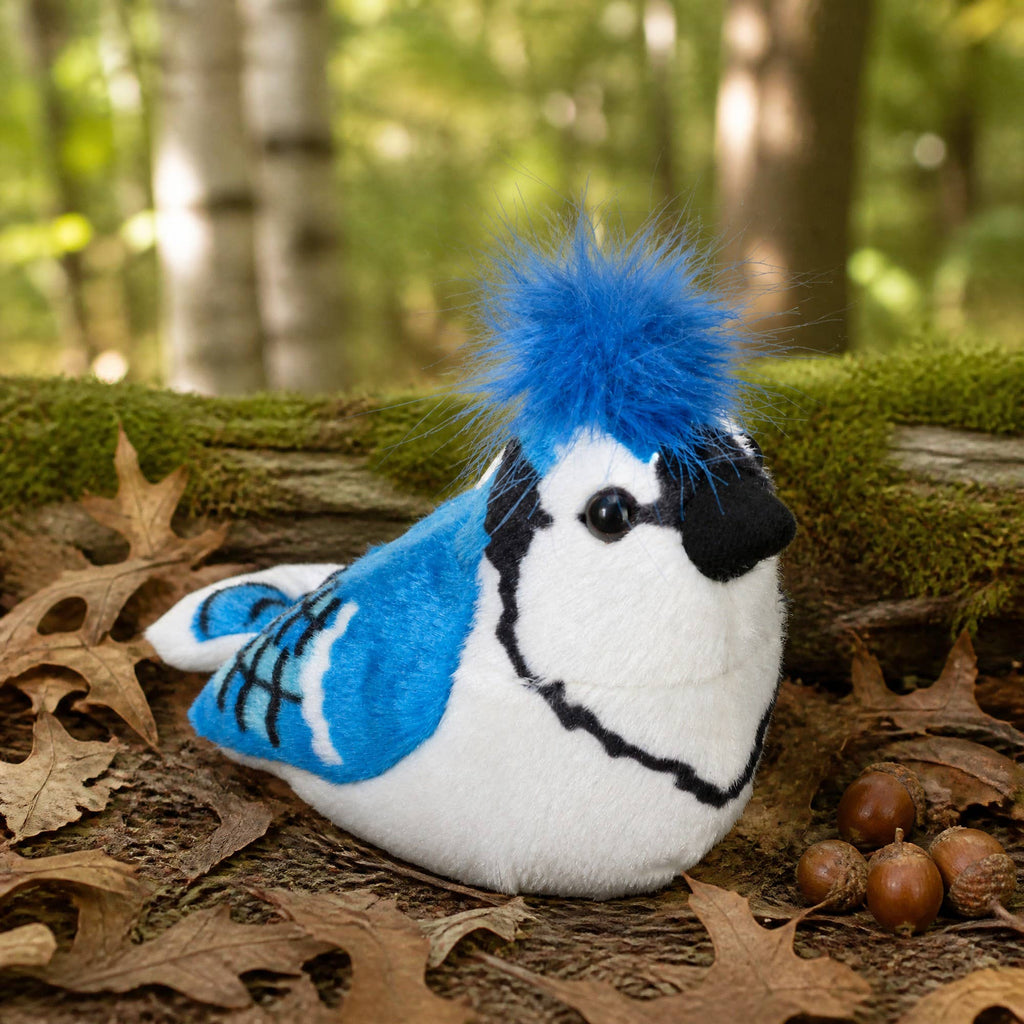 Audubon II Blue Jay Stuffed Animal W Sound 5.5"