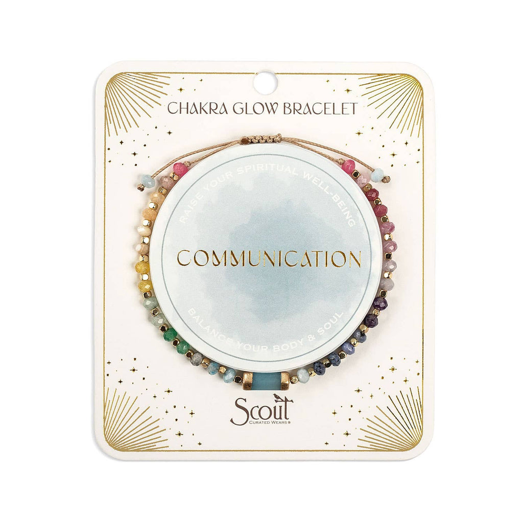 Chakra Glow Bracelet: Communication/Throat/Gold