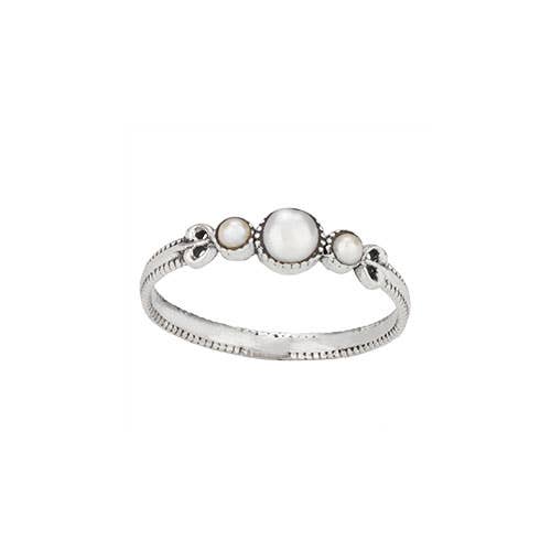 Second Hand Pearls Sterling Silver Ring