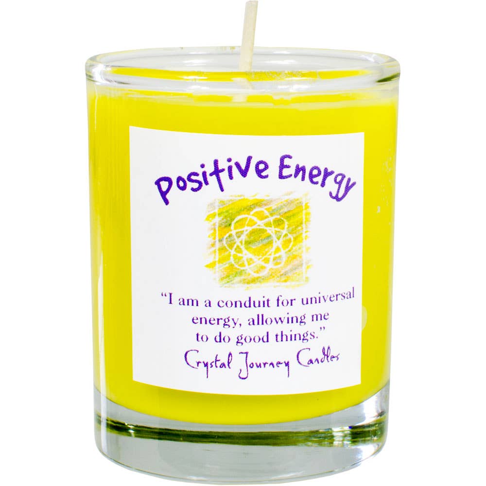 Soy Herbal Filled Votive: Positive Energy