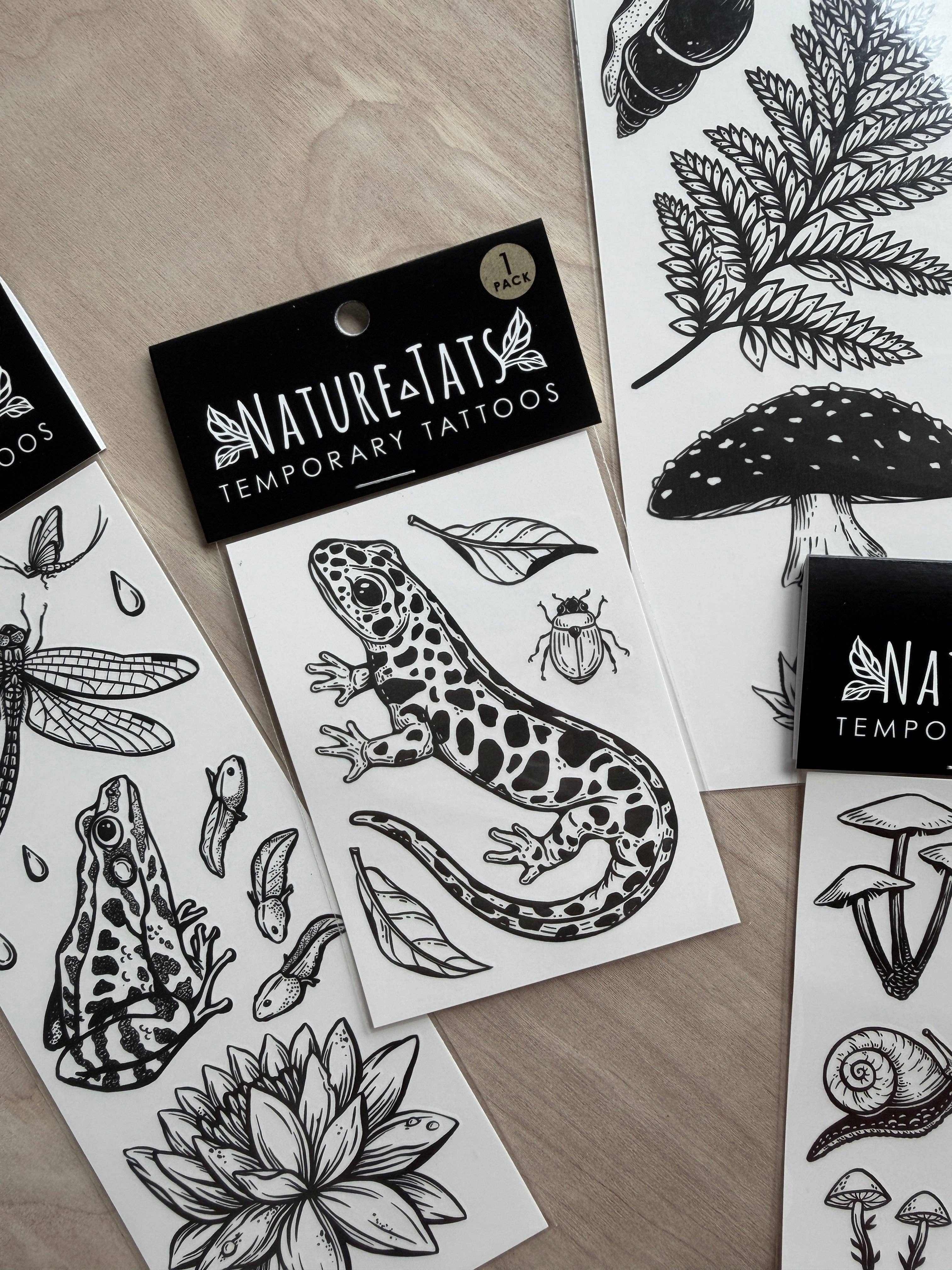 Salamander Temporary Tattoo