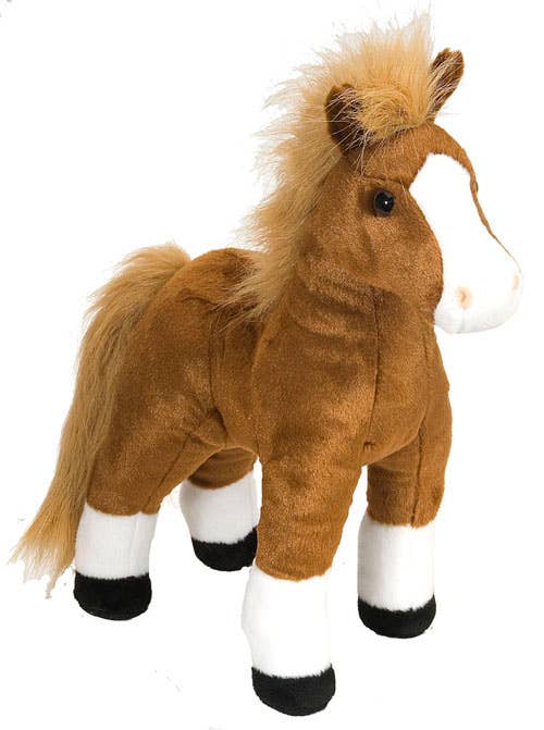 Stuffed Animal Brown Horse 12"