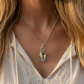 Birthstone Necklace: November- Citrine & Sterling Silver