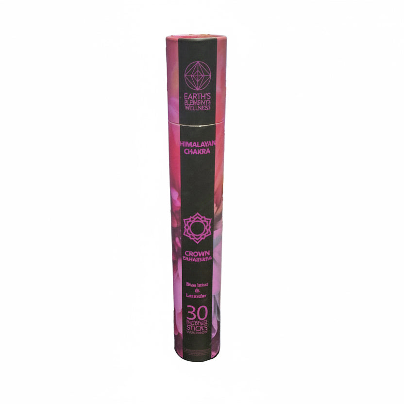 Set of 28 EE Himalayan Chakra Incense Sticks with Wooden Display