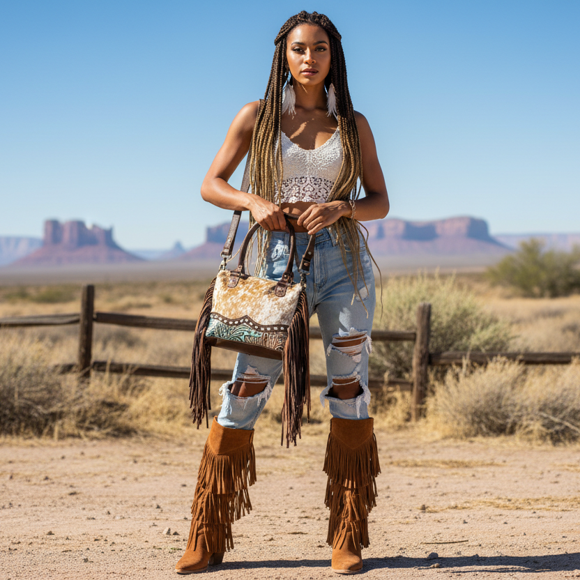 MyraBag Freckles Leather Purse