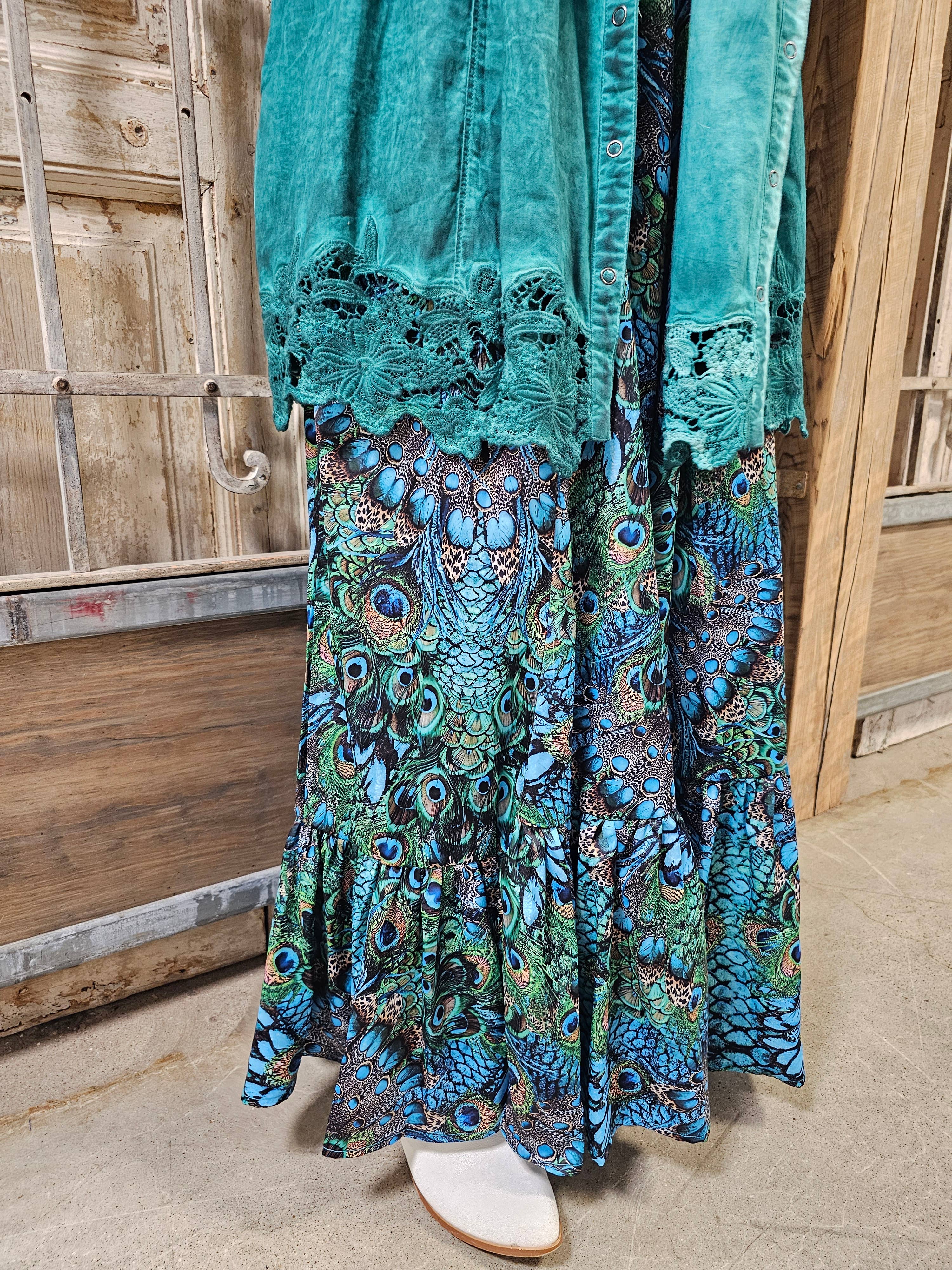Handmade Vintage Lace Jacket- Emerald