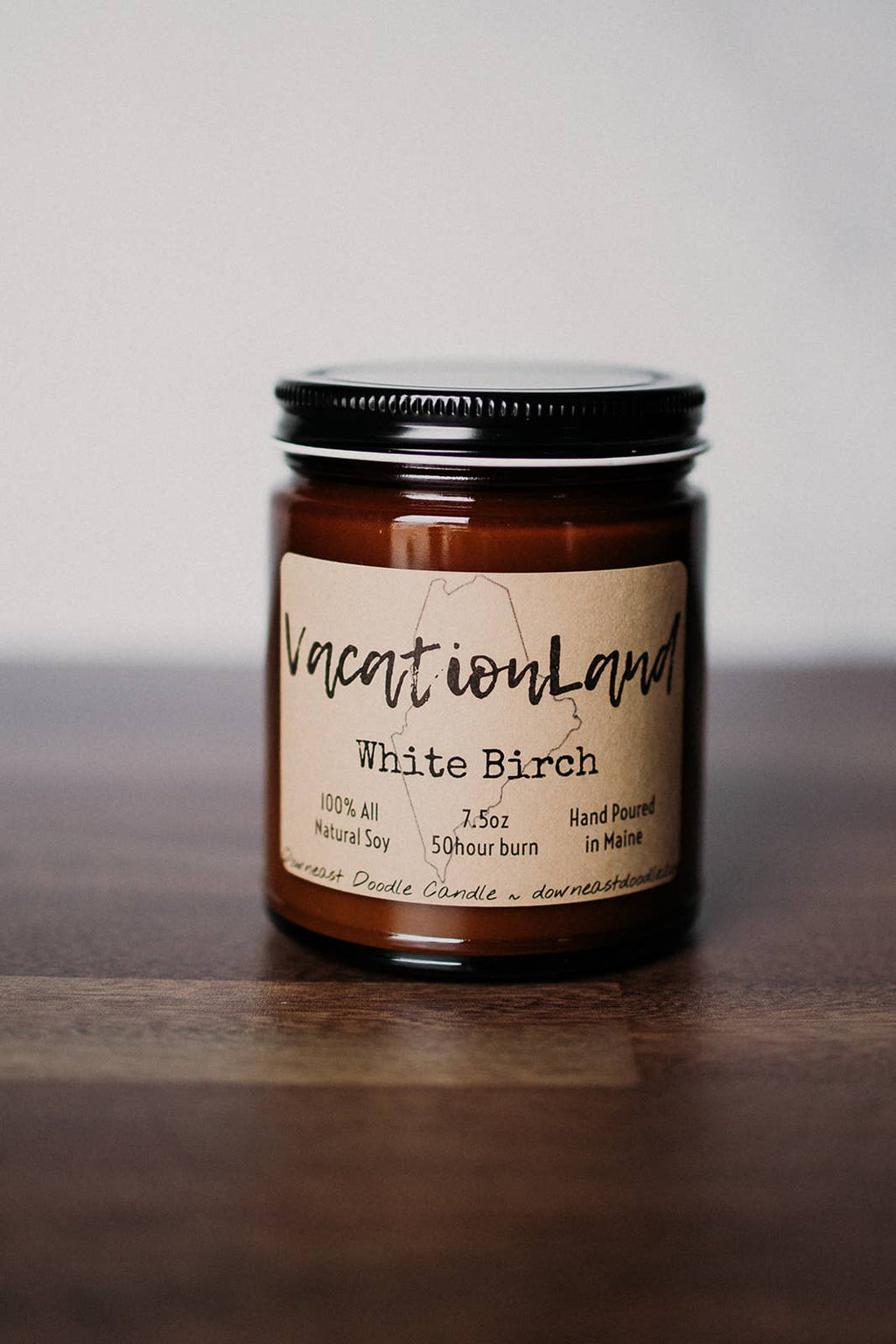 Lumberjack: Vacationland Maine amber natural soy candle