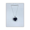 Druzy Amethyst Heart Necklace