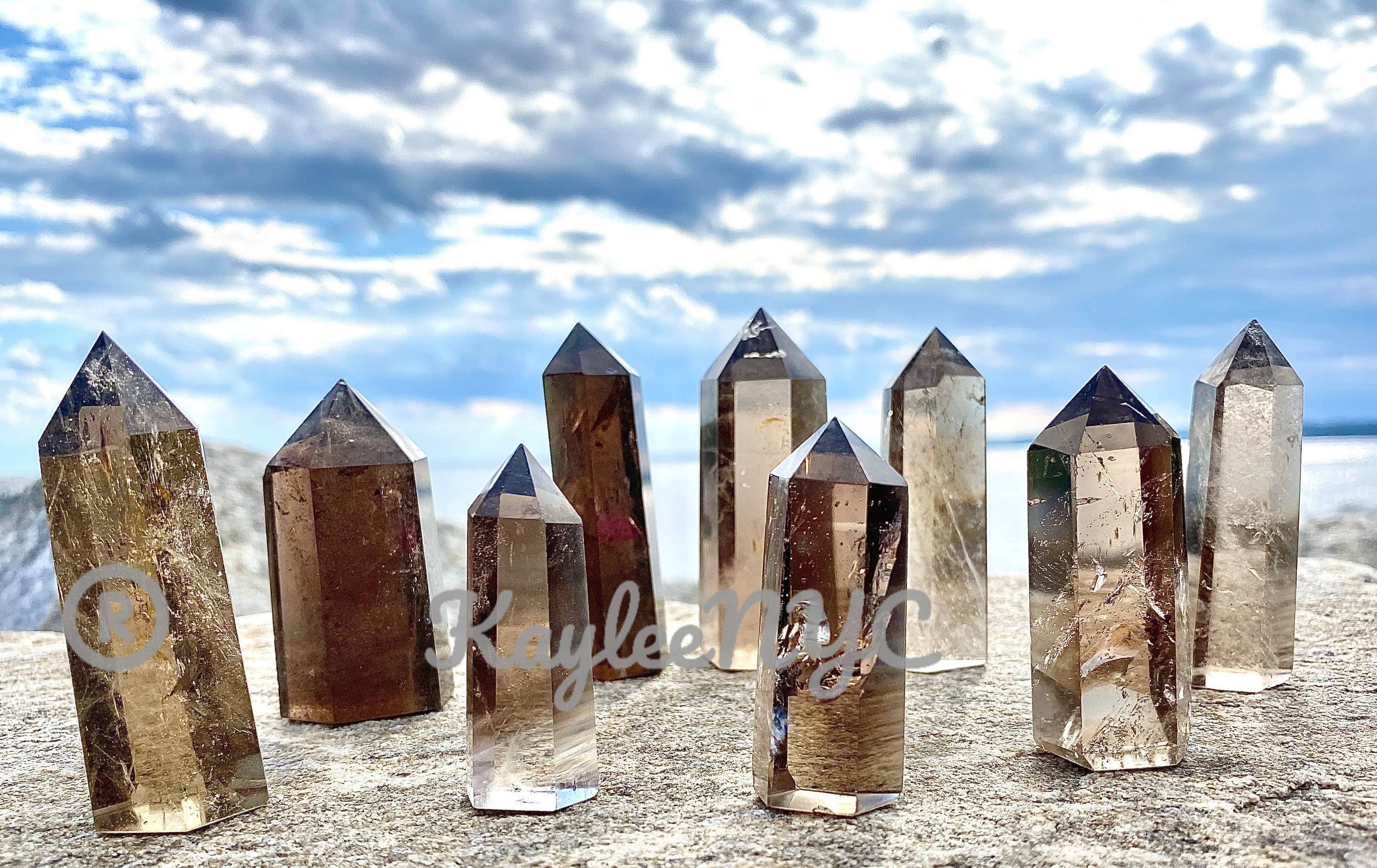 Smoky Quartz Obelisk Point Crystal