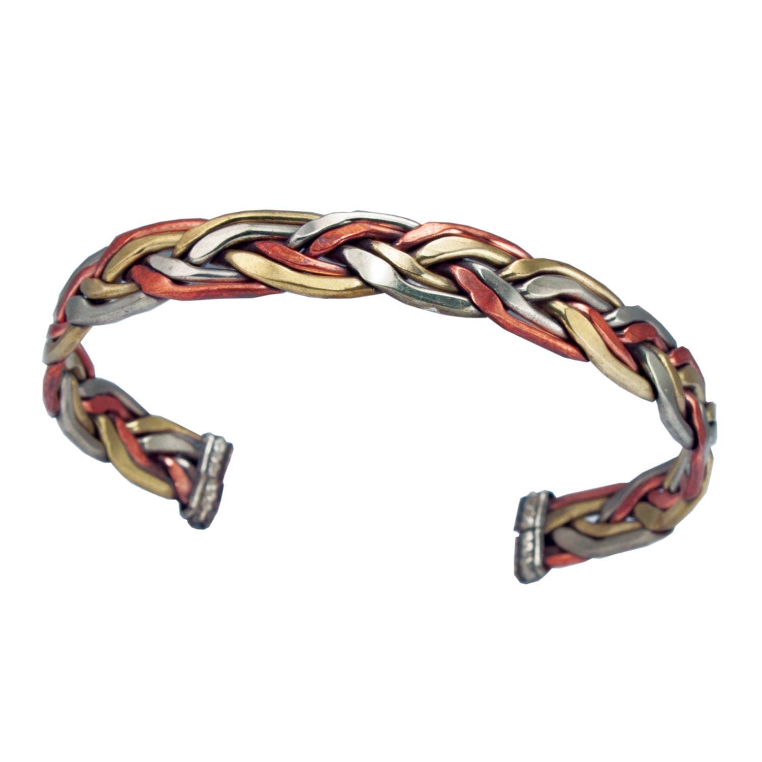 Healing Cooper Trinity Braid Weave Bracelet