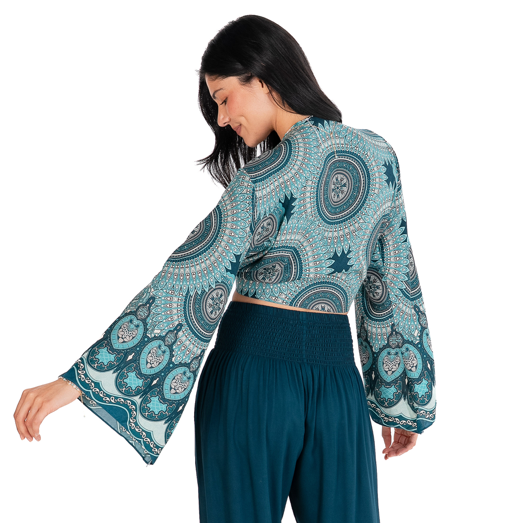Sayulita Mandala Daydreamer Yoga Wrap Top