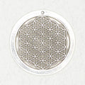 Judaic Pewter Pendant Necklace - Flower of Life