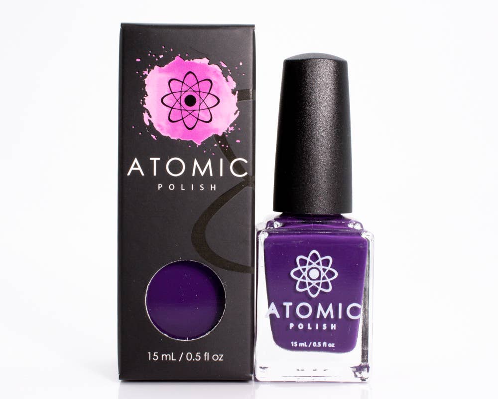Iodine (I) Matte Purple Nail Polish