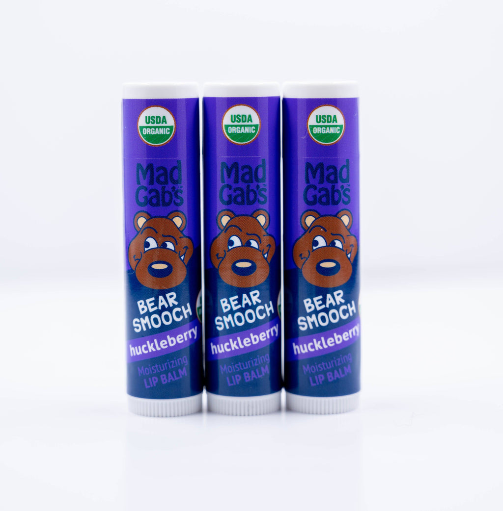 Organic Bear Smooch Huckleberry Lip Balm POP