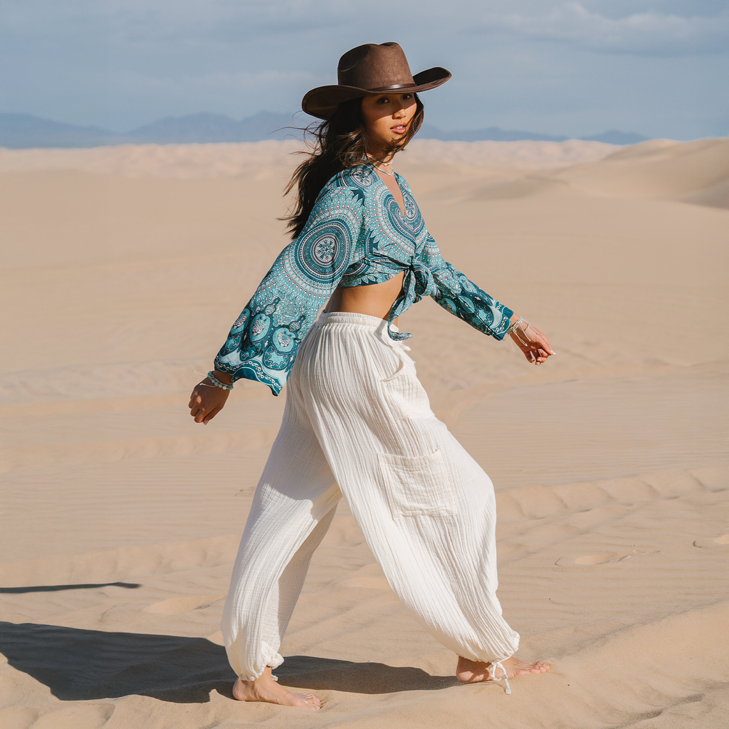 Sayulita Mandala Daydreamer Yoga Wrap Top