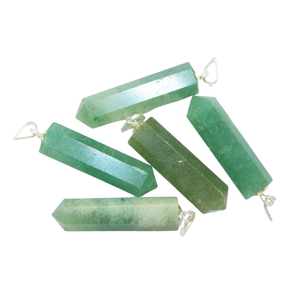 Point Pendant - Green Aventurine