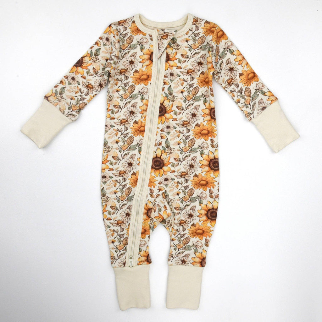 Organic Cotton Baby Pajamas 2-Way Zipper Sleeper, Bryony