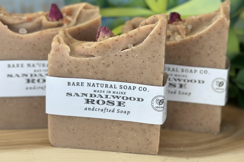 Sandalwood Rose Bar Soap: Bare Naturals