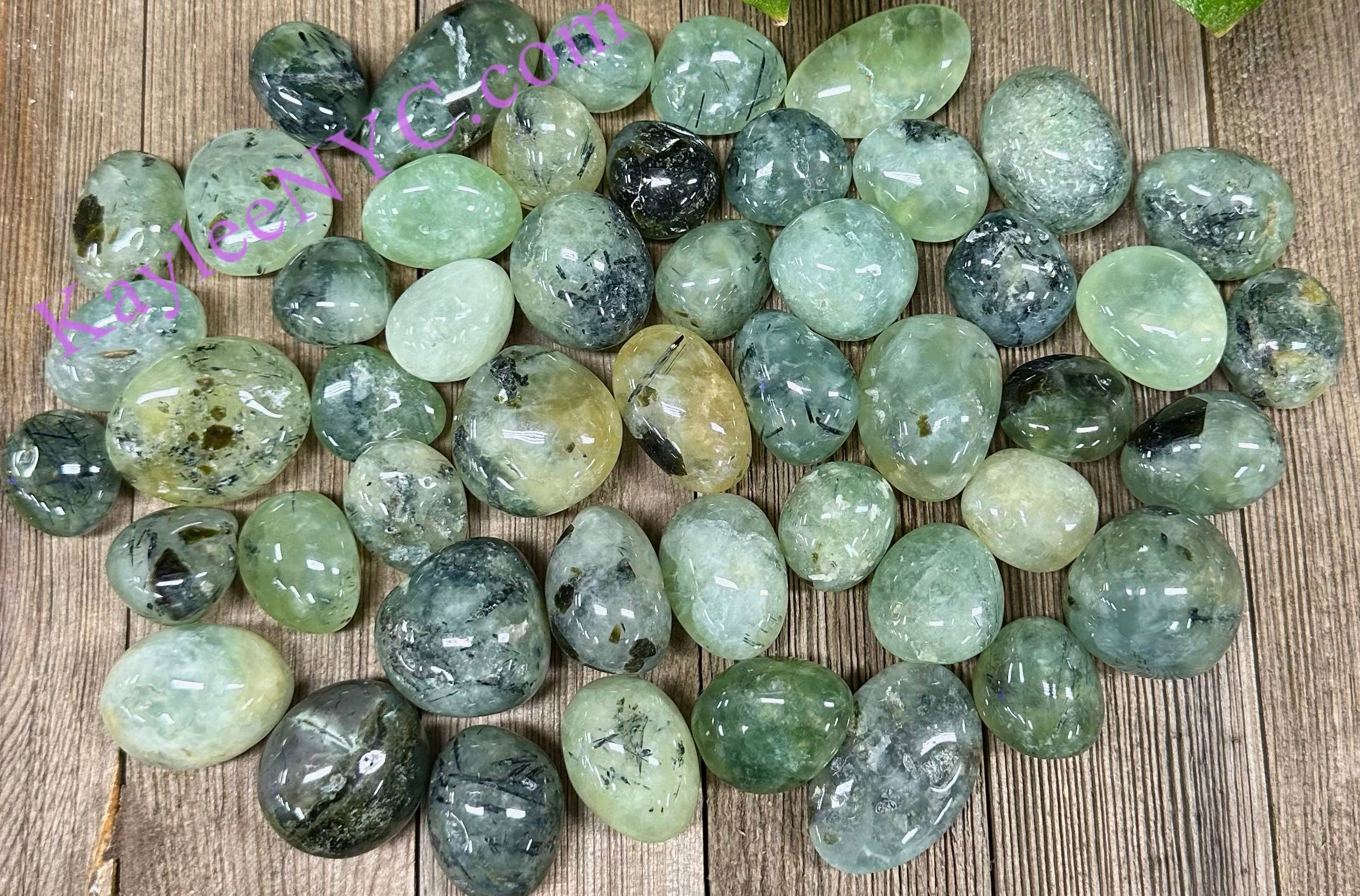 Natural Prehnite Tumble Healing Energy