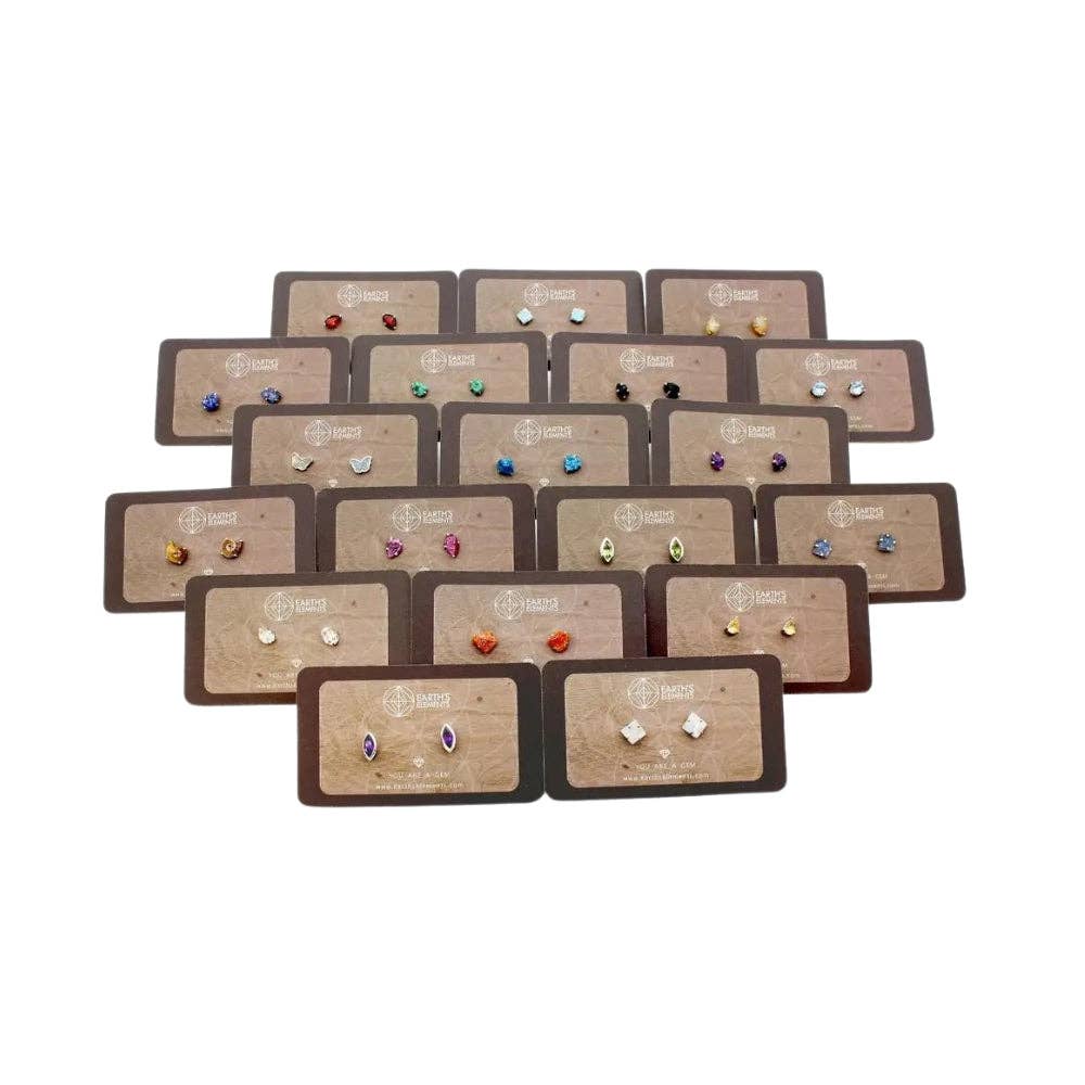 Assorted Crystal Stud Earrings