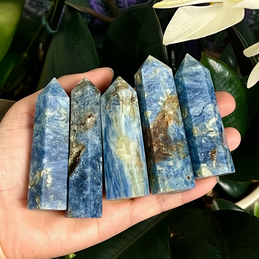 Blue Kyanite Crystal Tower Obelisk Point