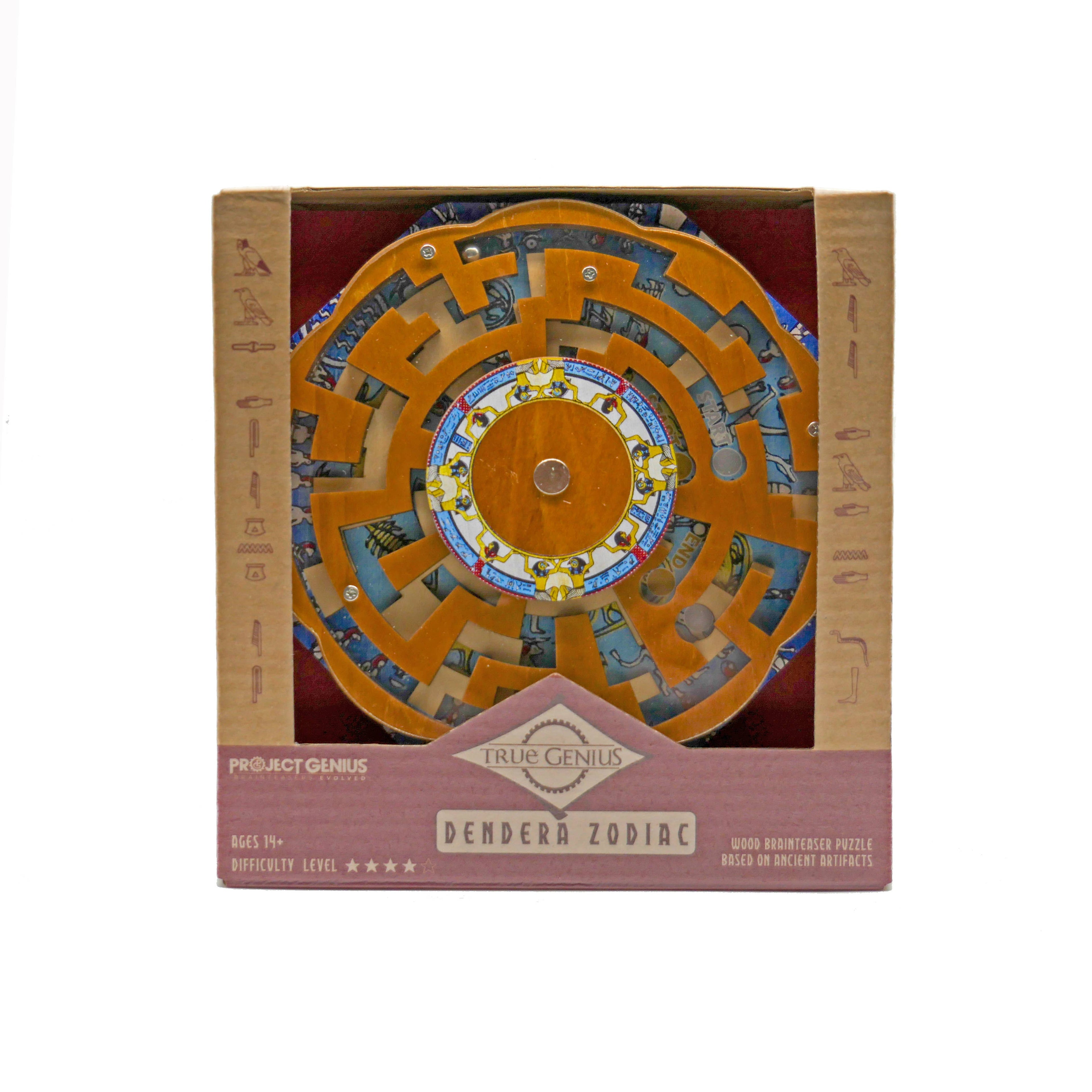 True Genius Dendera Shifting Maze Wooden Puzzle